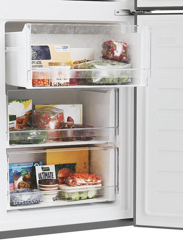 Hoover HOCE4T618EWSK 60 x 185cm E-rated WTD FREESTANDING Fridge Freezer - Silver - Image 5